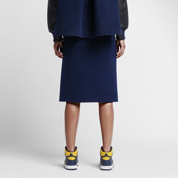 2015 Nike Lab x Sacai Destroyer Wool Skirt - Navy/Black - Small - Picture 5 of 6